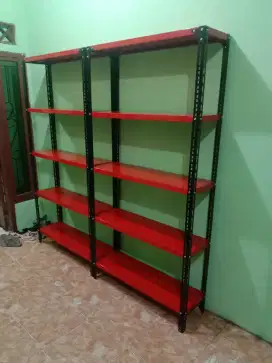 RAK BESI SIKU LUBANG SIAP KIRIM DAN COD