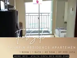 Dijual Apartment Thamrin Residence Type I Mid Floor 1BR Full Furnished