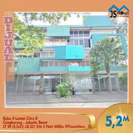 DIJUAL Cepat Ruko 4 Lantai di Citra 8  Cengkareng - Jakarta Barat - SS