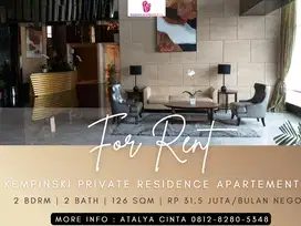 Disewakan Apartement Kempinski Private Residence 2BR Full Furnished