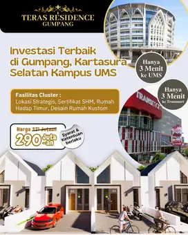 RUMAH SCANDINAVIAN DI KARTASURA DEKAT KOTA SOLO DAN UMS