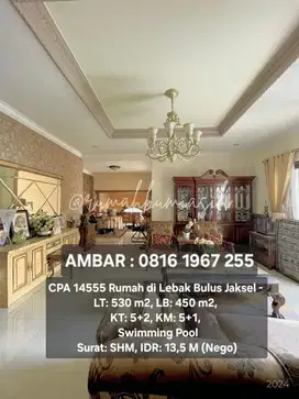 14555 - Rumah mewah dg swimming pool di jakarta selatan