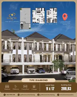 Rumah 3 Lantai Di Jalan Poros Hertasning Makassar