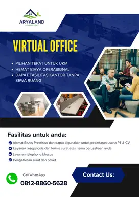 Disewakan Virtual Office di Tangerang Rp. 1.500.000,- / Tahun