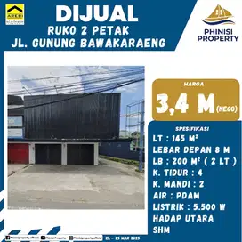 DIJUAL RUKO MURAH 2 LANTAI DI GUNUNG BAWAKARAENG