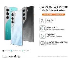 Tecno Camon 40 Pro 5G 16/256 Baru segel garansi resmi