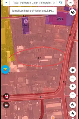 Tanah komersial disewakan cocok utk resto & usaha lainnya di Palmerah