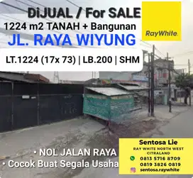 MURAH 1224 M2 Tanah Nol Jalan Raya Wiyung - RAYA KEMBAR cocok Usaha