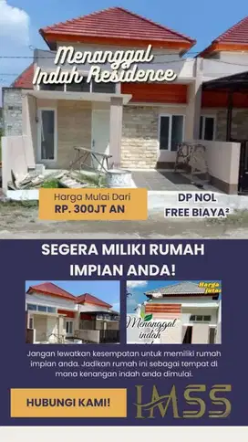 Dijual Rumah Tanpa DP Angsuran 2Jtan Dekat Polres  Mojosari