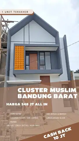 rumah 2 lantai dekat pintu tol Padalarang
