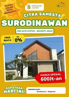 Dijual Rumah Bagus Surodinawan Mojokerto Kota