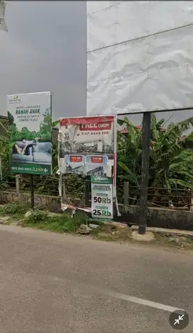 DISEWAKAN TANAH STRATEGIS PINGGIR JALAN DI CINERE DEPOK