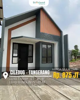 dijual rumah baru mulai 875 juta di Ciledug