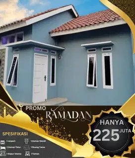 RUMAH MURAH 2 KAMAR SIAP HUNI AKSES STRATEGIS 13 MENIT DARI TOL