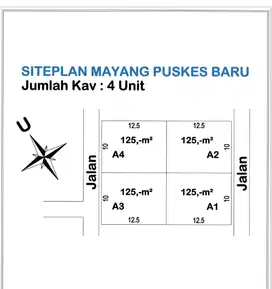 Tanah kavling Mayang