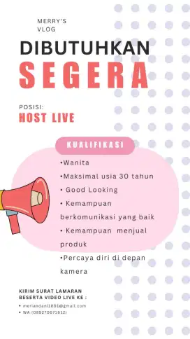 Host live online shop
