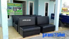 Yoshiko perabot - sofa cafe hitam polos