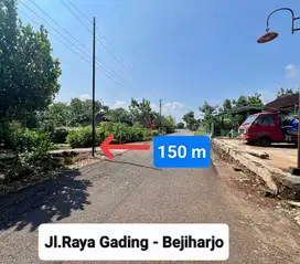 Jual Tanah murah di Karangtengah Wonosari Gunungkidul Dekat Kota