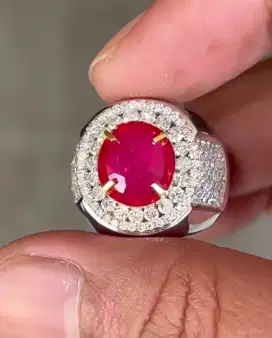 Ruby Burma Gold Diamond