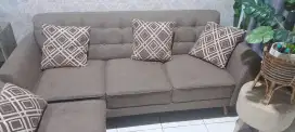 sofa + meja (gratis cuci)