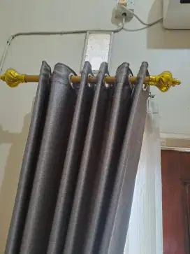 2 set Gorden bekas. Bahan premium 200x40cm+ tali tampar+rel emas
