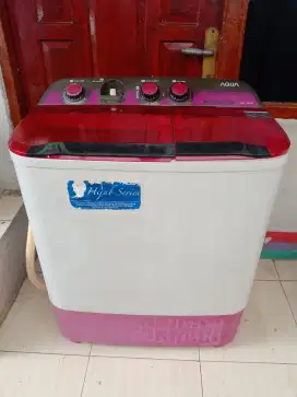 jual mesin cuci aqua 8kg mesin hls body mls tenaga kenceng kayak baru