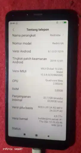Redmi 6a batangan/hp aja