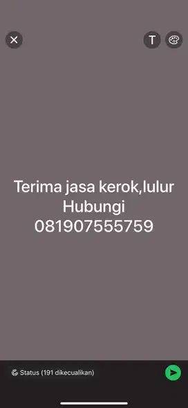 Terima jasa ngerok dan lulur