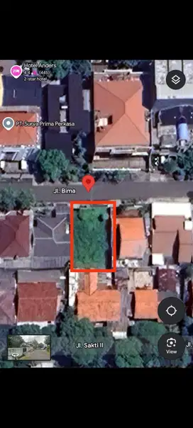 Tanah Kavling Kemanggisan Jakbar luas 306 m2 demensi 13,30 x 21,30 m2
