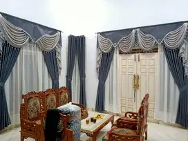 Pasang Tirai Gorden Jendela Gordyn Mewah Hordeng Model Terbaru Murah