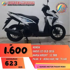 HONDA VARIO 125 CBS TAHUN 2016 SIAP PAKAI, PAJAK HIDUP, GRATIS SERVIS
