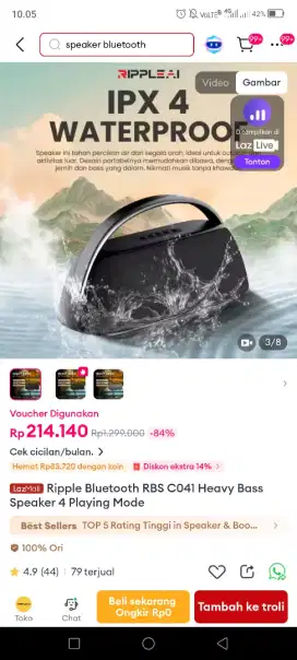 Speaker ripple prestige 041 like new