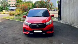 km antik 4 ribu honda brio e cvt matic 2024 merah tangan pertama