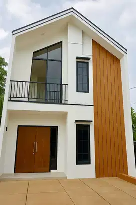 Rumah 2 Lantai Modern Ala Europa Pengusaha Muda Viral