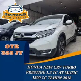 HONDA NEW CRV TURBO PRESTIGE 1.5 AT AUTOMATIC 1500 CC BENSIN TAHUN 201
