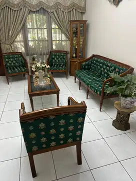 Kursi set tamu jati
