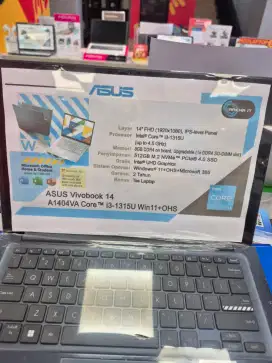 Laptop Asus Intel Core i3 * Cicilan Tanpa Dp *