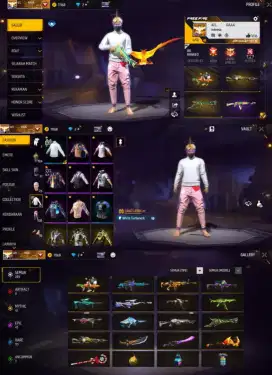 Jual akun FF SG trompet