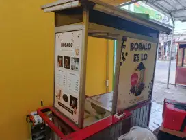 Gerobak jualan besi kaca