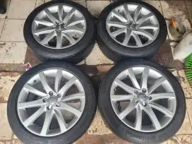 Velg Audi A4 b8 R18 original paket ban second 4pcs terima tt