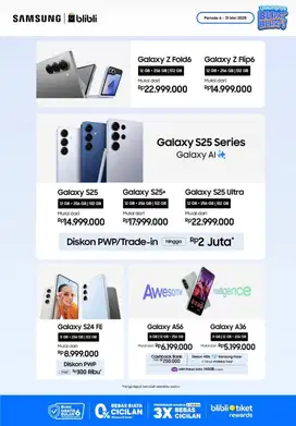 Cicilan tanpa kartu kredit samsung S25 Ultra