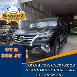 TOYOTA NEW FORTUNER VRZ 2.4 AT AUTOMATIC 2400 CC DIESEL TAHUN 2017