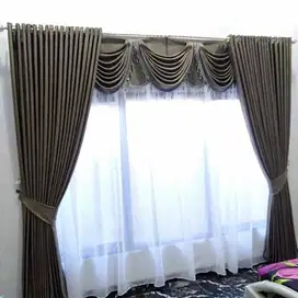 Pusat Tirai Gorden Jendela Gordyn Mewah Hordeng Model Terbaru Murah