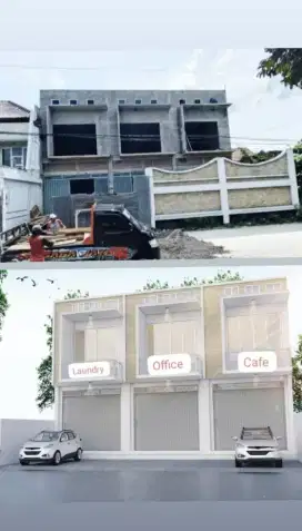DIJUAL / DISEWAKAN RUKO BARU 2LANTAI DEPAN KANTOR SIANTAR TOP SURABAYA