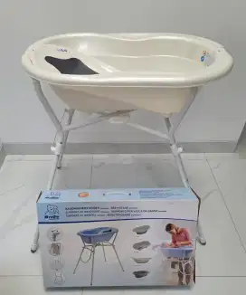 Rotho Bath Solution - Pearl White (Bak Mandi Bayi dengan Stand)