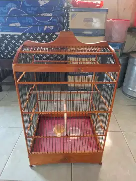 Kandang kotak no2 jati sangkar kotak jati no 2 Kandang kotak fullset