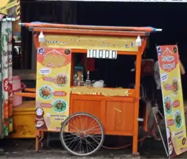 JUAL GEROBAK SERBAGUNA MIE AYAM/BASO/SOTO/BUBUR DLL