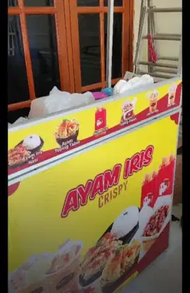 Gerobak Dagang Portable Bisa lipat