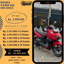 VARIO 160 CBS 2022 KM LOW