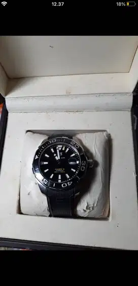 TAG HEUER Aquaracer Black Rubber Strap